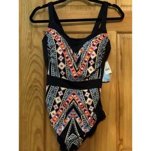 One piece bathing suit.